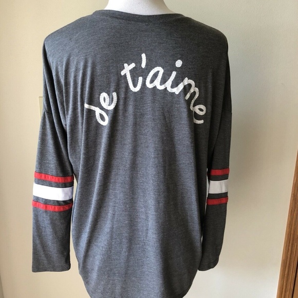 Mighty Fine "More Love" Gray Long Sleeve NWT Sz XL - Picture 2 of 3